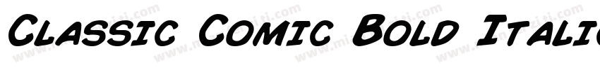 Classic Comic Bold Italic字体转换
